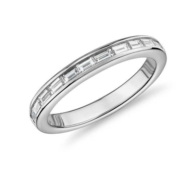  Baguette eternity band in 14k white gold